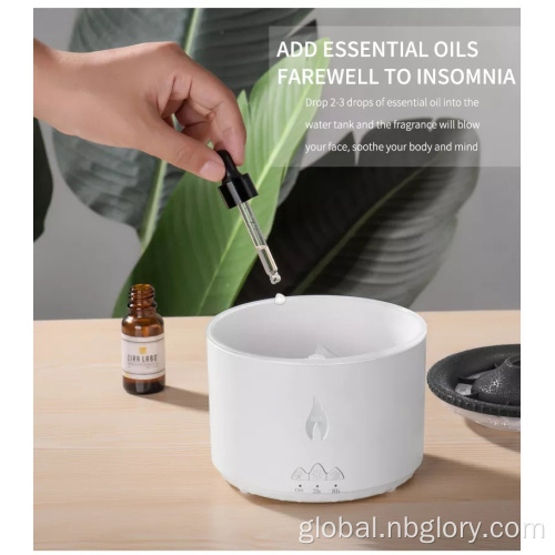Steam Scent Diffuser 3D flame diffuser Volcanic Fire Essential Oil Diffuser Factory